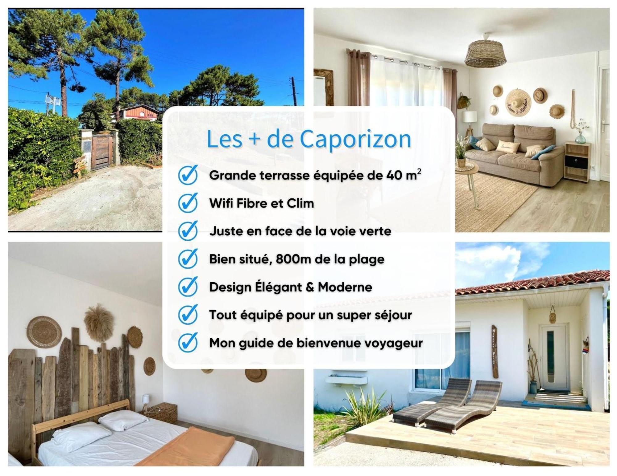 Caporizon-Villa Courant-Terrasse-Proche Plage Mimizan-Plage Eksteriør billede